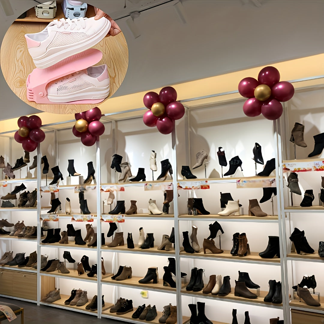 3-stöckiges Schuhregal aus Kunststoff – platzsparend und höhenverstellbar
